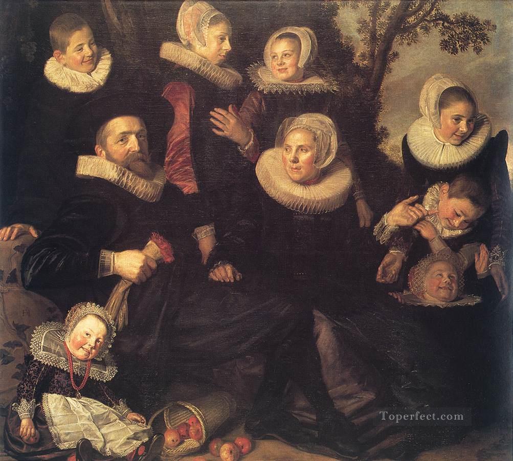 風景の中の家族の肖像 オランダ黄金時代 フランス・ハルス油絵